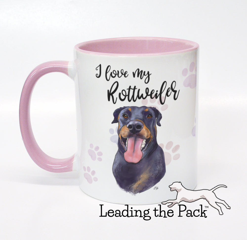 I love my rottweiler mug