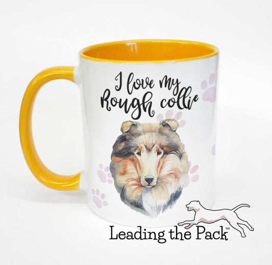 I love my rough collie mug