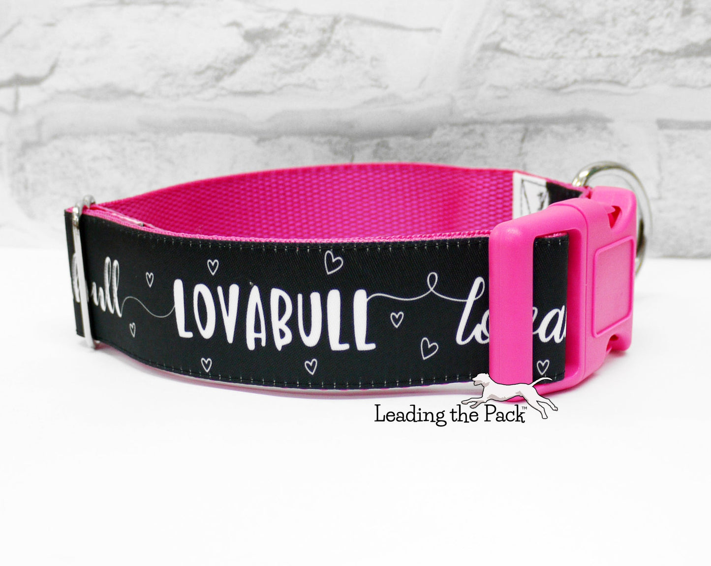 Lovabull 40mm dog collars & leads